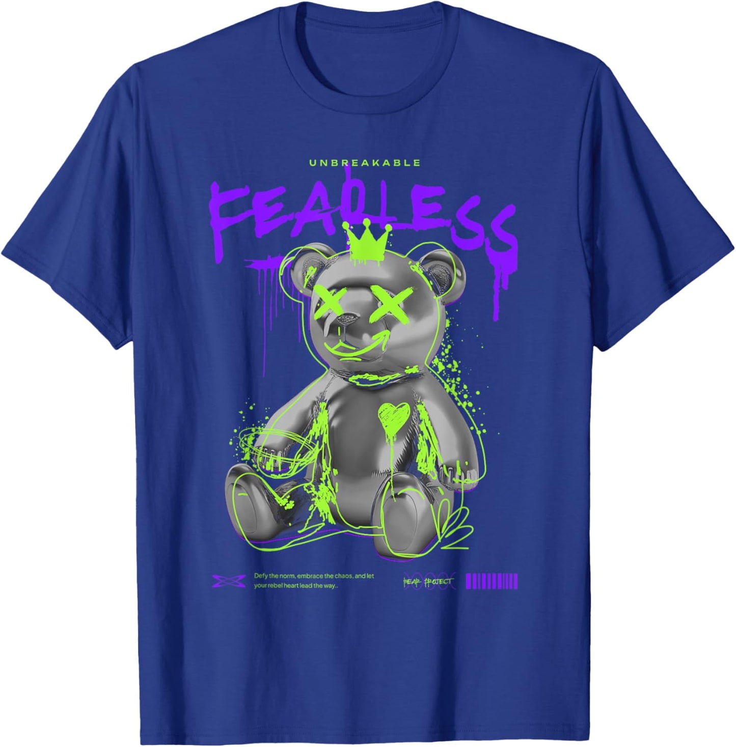 Bear with crossed out eyes Crossed eyes bear T-Shirt - T-Shirt | Royal