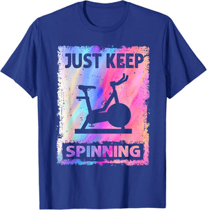 Just Keep Spinning T-Shirt - T-Shirt | Royal