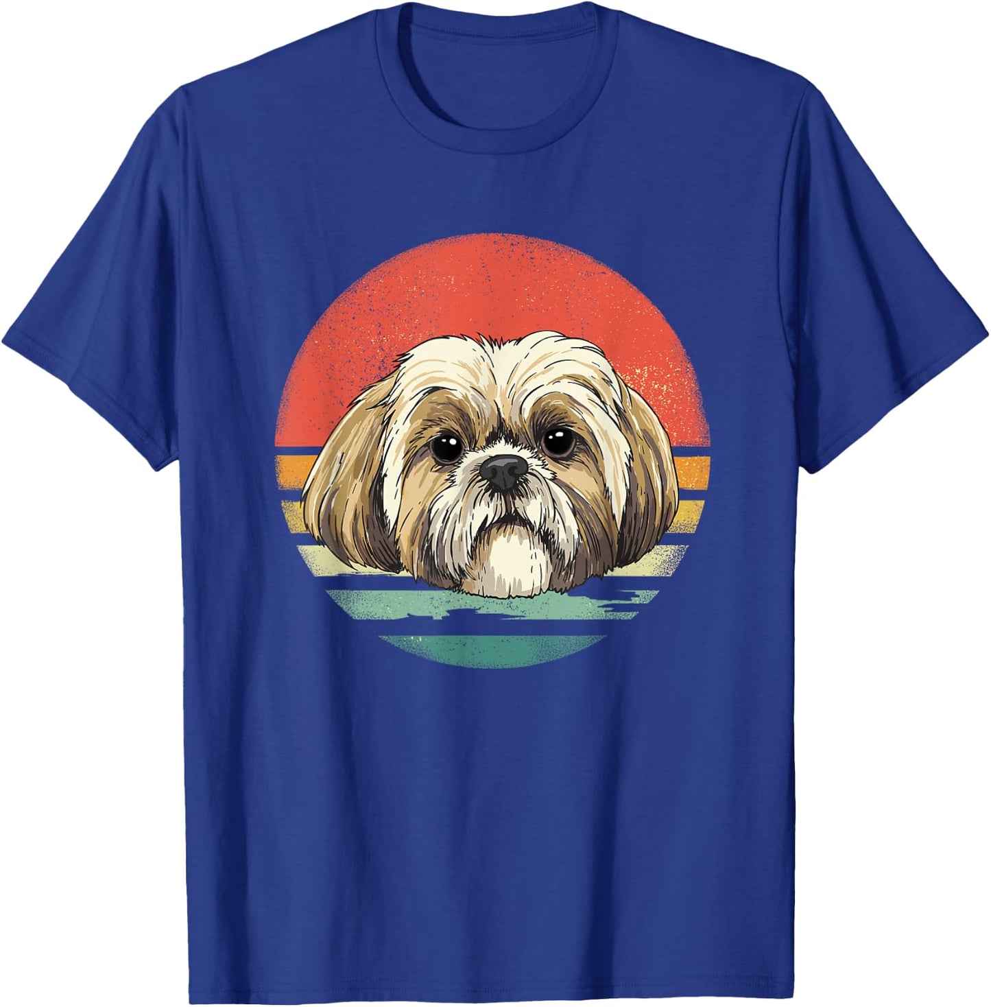 Shih Tzu Shirt Shih Tzu Dog Face Pet Lover Shih Tzu Mom Dad T-Shirt - T-Shirt | Royal