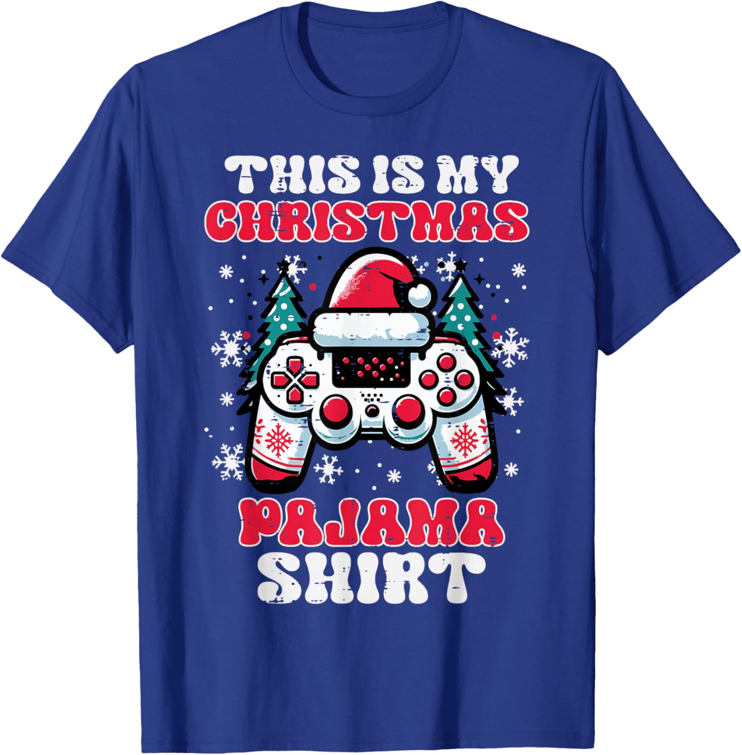 This My Christmas Pajama Shirt Gaming Xmas Men Boys Kids T-Shirt - T-Shirt | Royal
