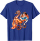 Mermaid Riding Seahorse Vintage Retro Cowgirl Rodeo T-Shirt - T-Shirt | Royal