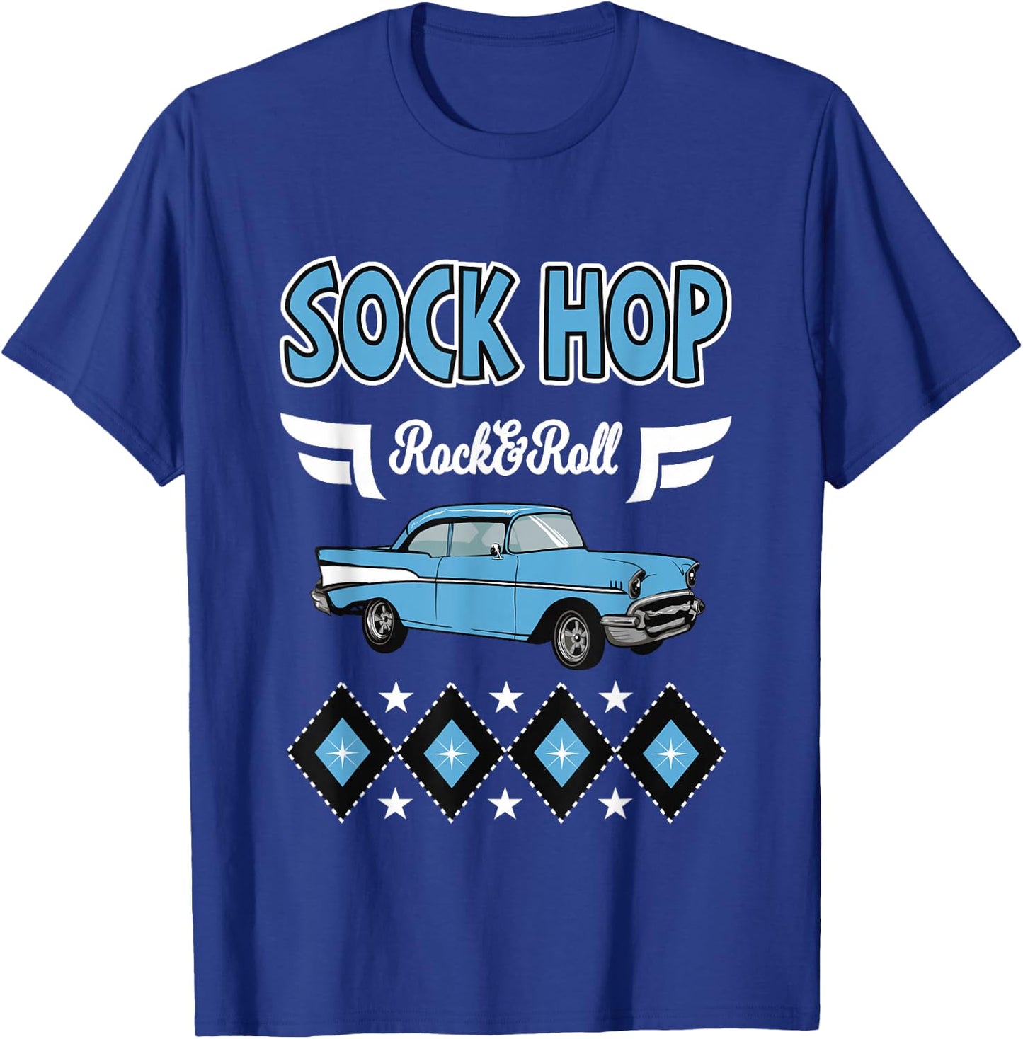 1950s Sock Hop Clothes Vintage 50s Party Rockabilly Doo Wop T-Shirt - T-Shirt | Royal