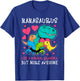 Nanasaurus Like A Normal But More Awesome Grandma T-rex Dino T-Shirt - T-Shirt | Royal
