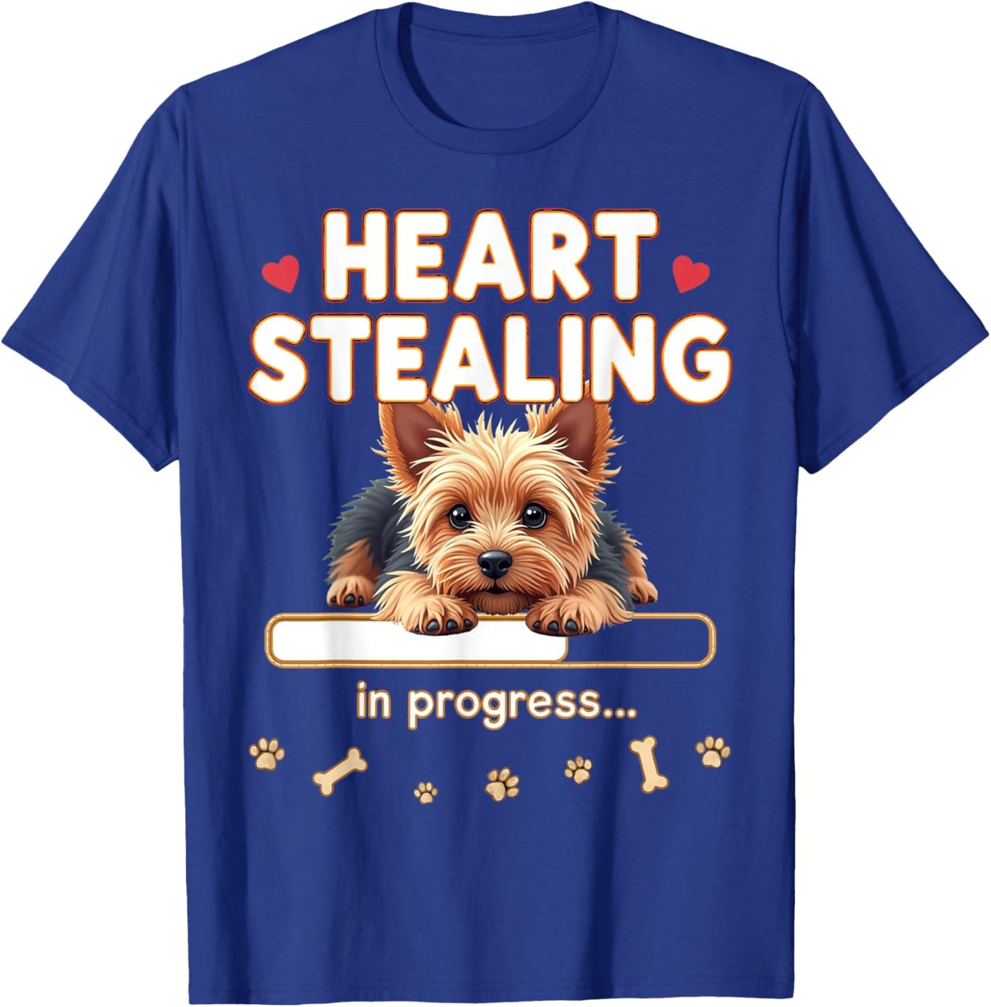 Heart Yorkshire Terrier Dog Funny Gift Yorkie Puppy T-Shirt - T-Shirt | Royal