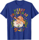 Merry Christmas Y'all Howdy Santa Cowgirl Cowboy Hat Xmas T-Shirt - T-Shirt | Royal