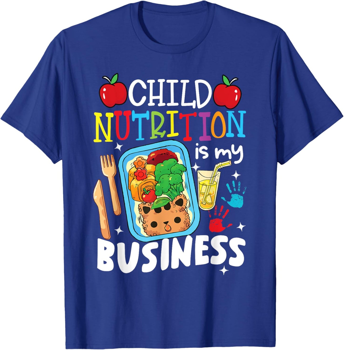 Child Nutrition is My Business Kids Lunch Box Cafeteria Crew T-Shirt - T-Shirt | Royal