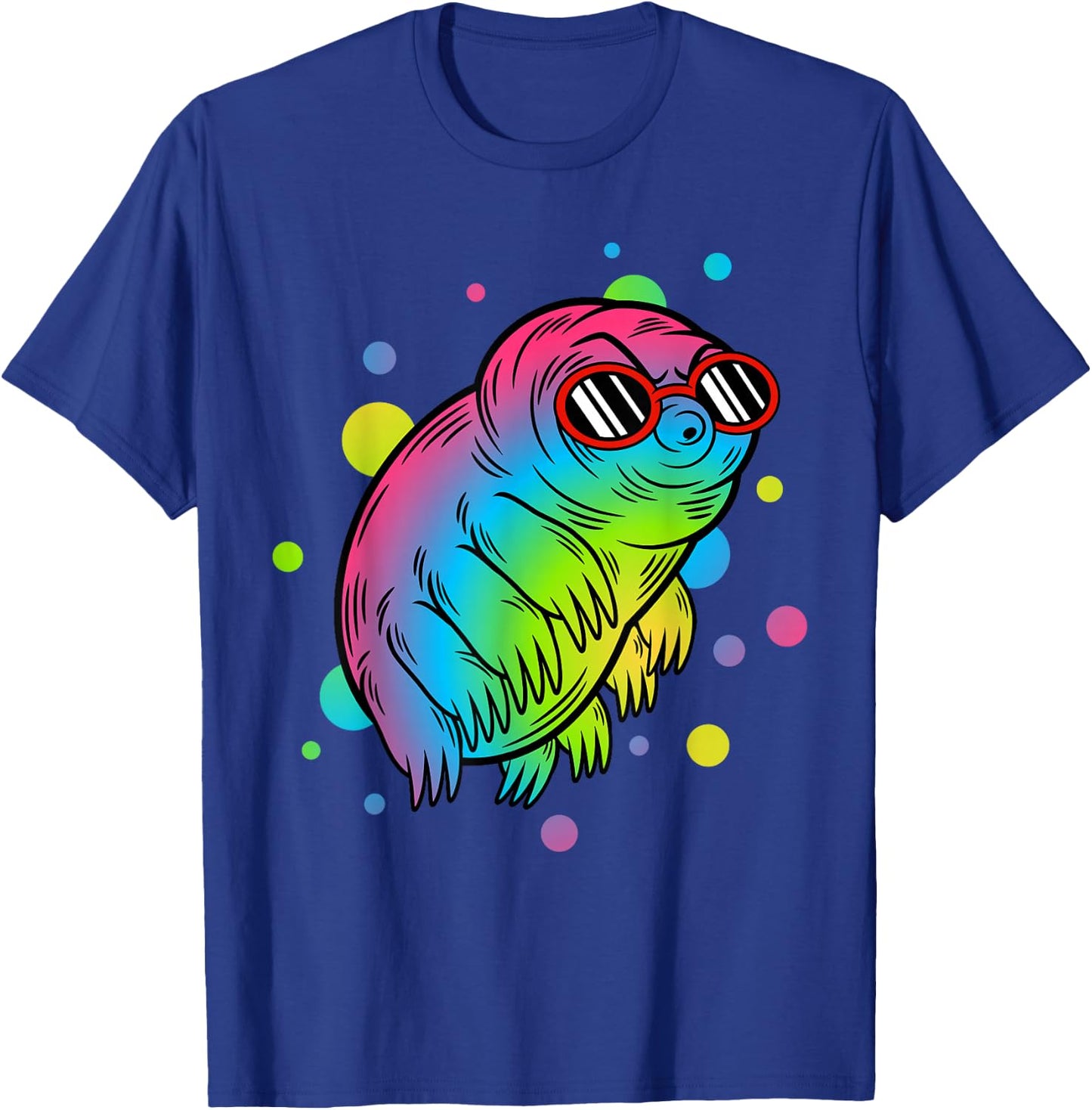 Big Rainbow Water Bear Funny Tardigrade Gift Men Women Kids T-Shirt - T-Shirt | Royal