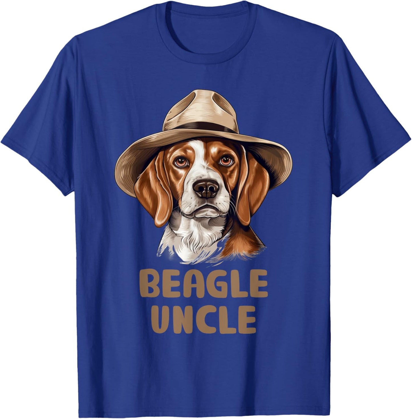 Cute Beagle Uncle Dog Lovers Gift Funny Puppy Beagle Owner Men Women Kids T-Shirt - T-Shirt | Royal