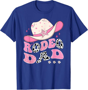 Rodeo Dad Pink CowGirl 1St Birthday Family Matching T-Shirt - T-Shirt | Royal