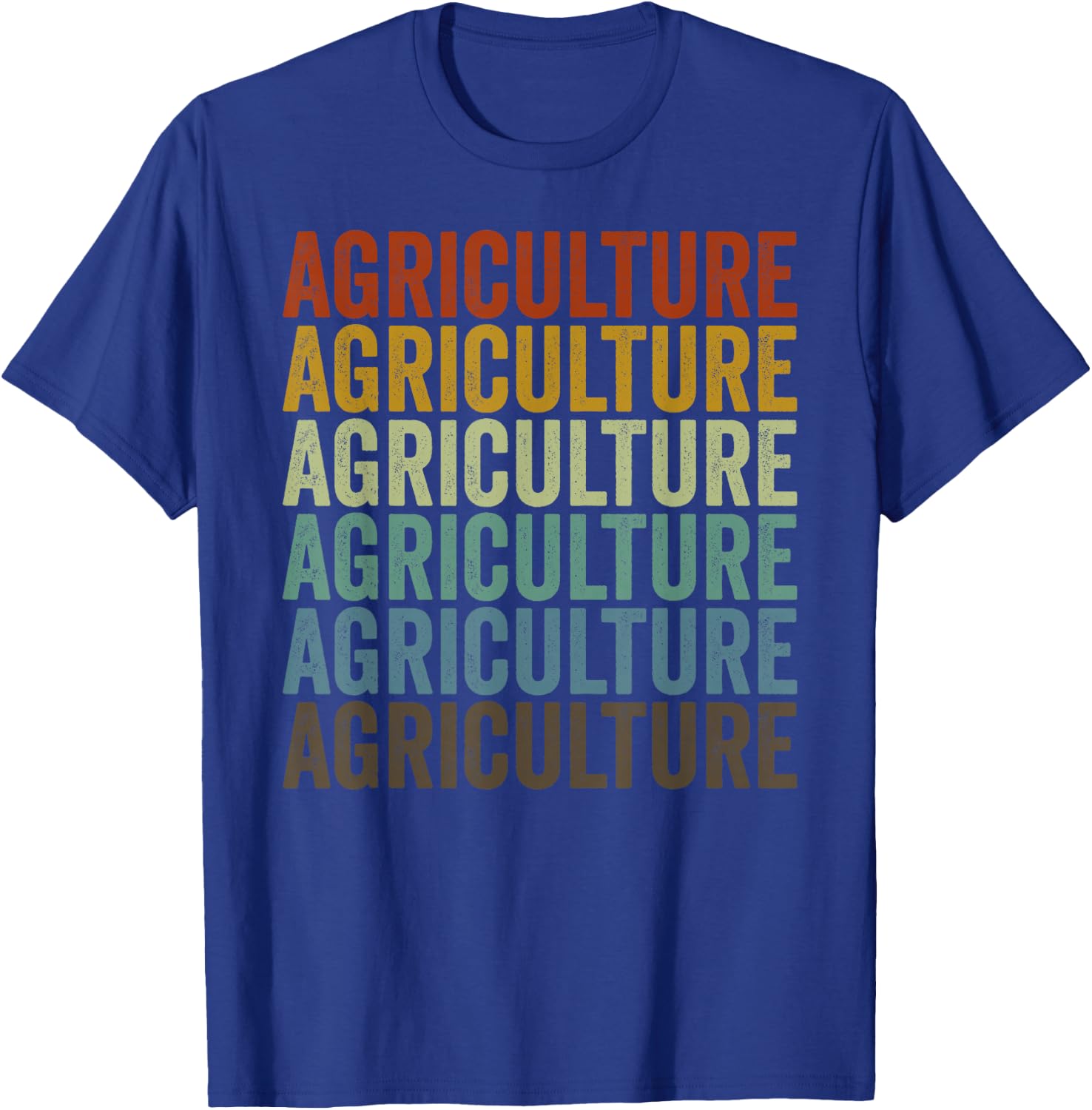 Agriculture Retro T-Shirt - T-Shirt | Royal