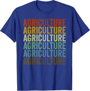 Agriculture Retro T-Shirt - T-Shirt | Royal