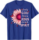 Loved By God Chosen By Jesus Pink Sunflower Christian T-Shirt - T-Shirt | Royal