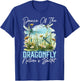 Dragonfly Flying Insect Lover Entomology Dragonflies T-Shirt - T-Shirt | Royal