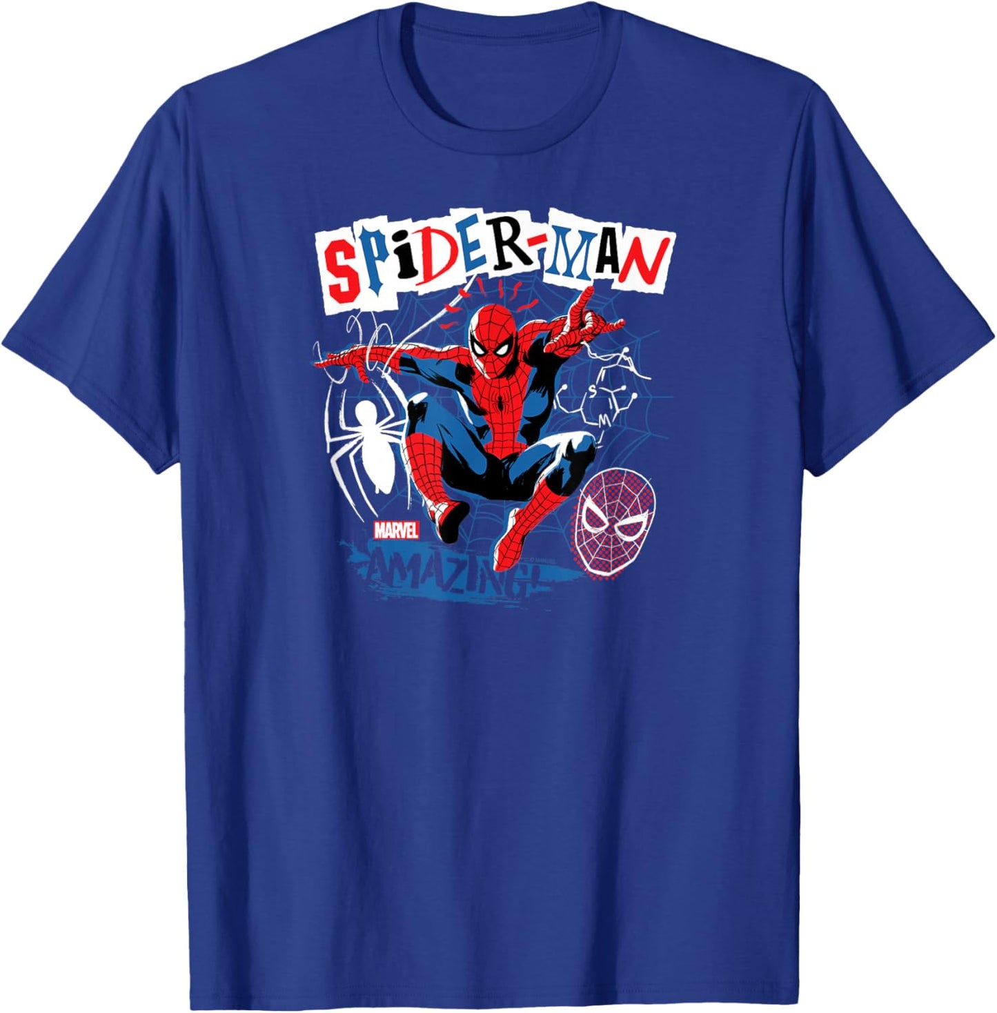 Spider-Man - Punk Poster T-Shirt - T-Shirt | Royal