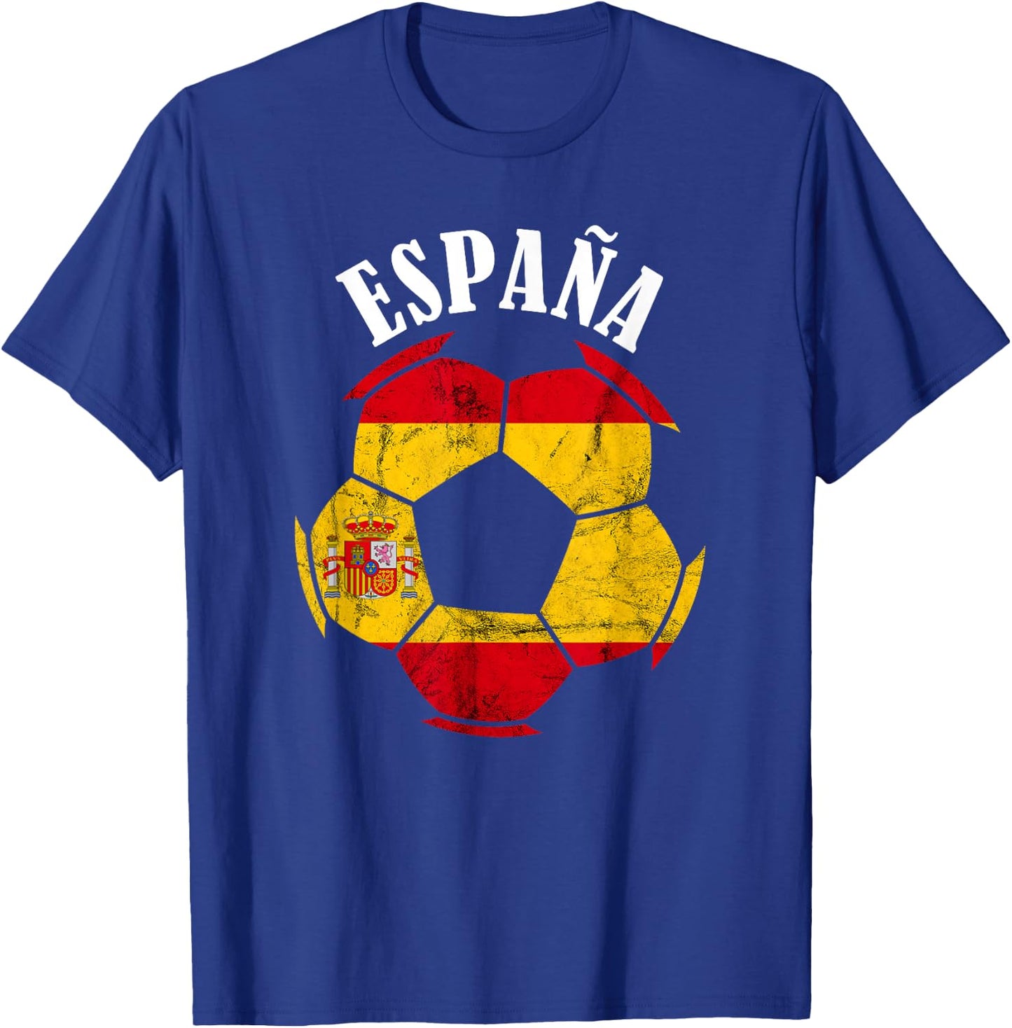 Espana Spain Flag Spain Soccer Player Spanish Pride Espanol T-Shirt - T-Shirt | Royal