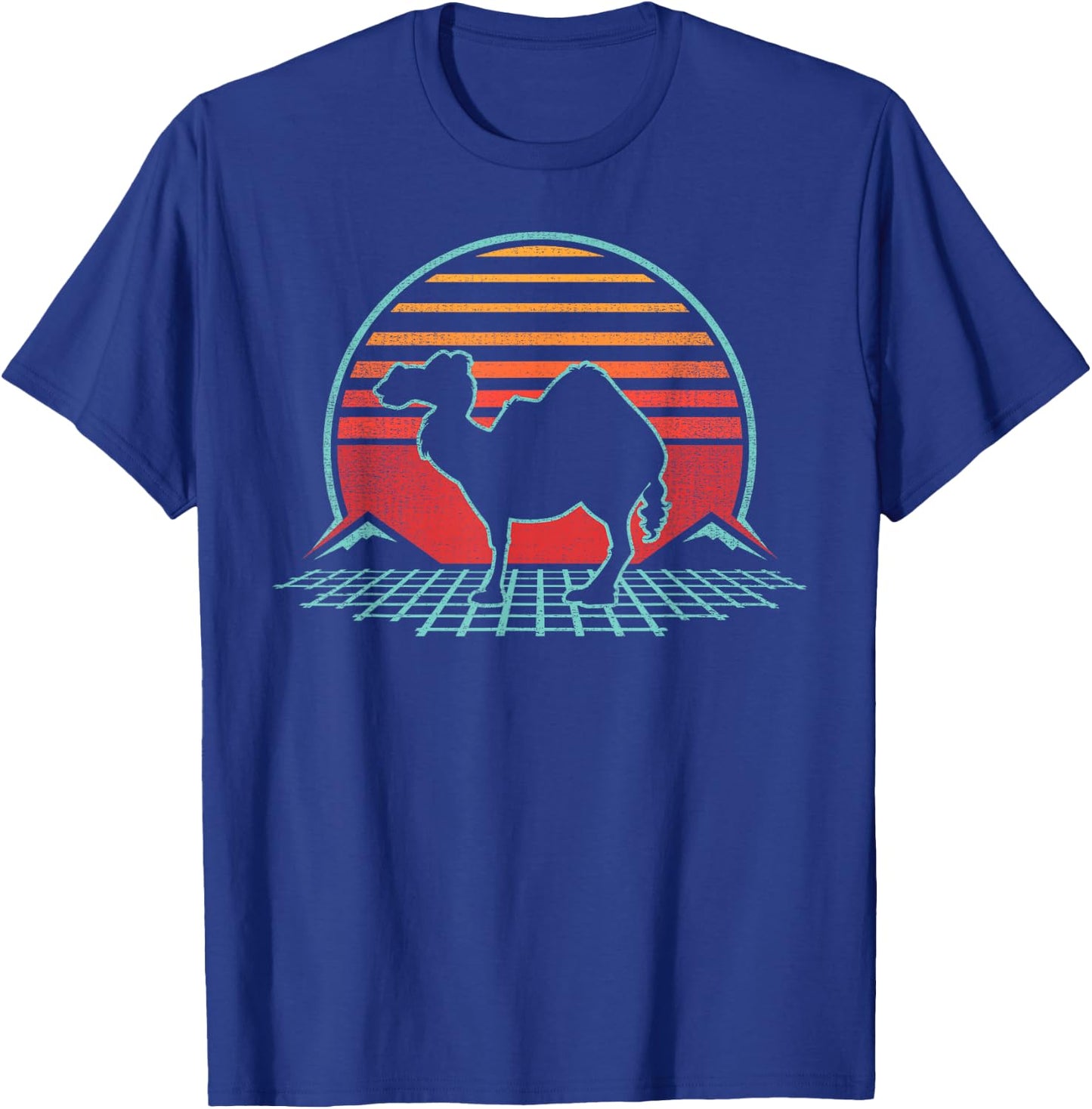 Camel Lover Animal Retro Vintage 80s Style T-Shirt - T-Shirt | Royal