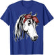 Horse Bandana for Equestrian Horseback Riding Horse Lover T-Shirt - T-Shirt | Royal