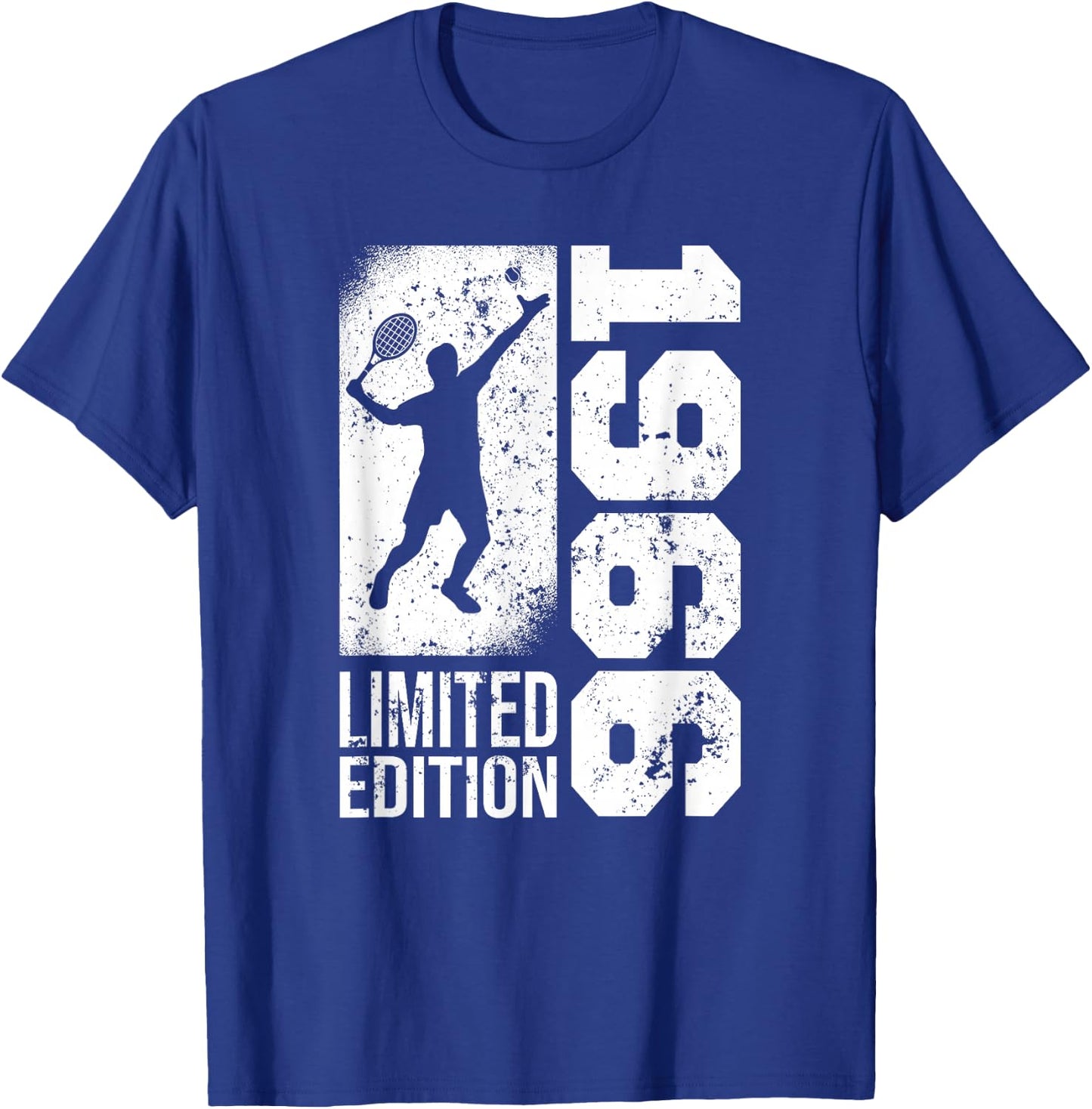 Tennisplayer Vintage born 1966 Birthday Tennis-Balls Tennis T-Shirt - T-Shirt | Royal