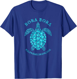 Bora Bora French Polynesian Sea Turtle Souvenir T-Shirt - T-Shirt | Royal