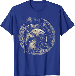 Spartan Shirt Ancient Greek Gladiator Spartan Warrior T-Shirt - T-Shirt | Royal