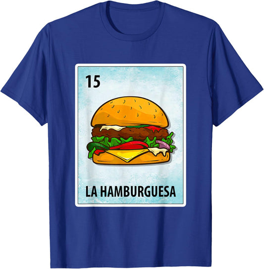 La Hamburguesa Mexican Hamburger Cards T-Shirt - T-Shirt | Royal