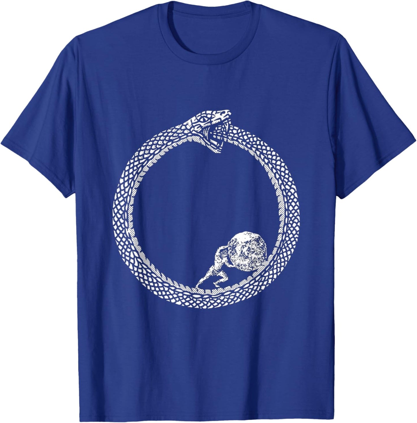 Sisyphus in an Ouroboros Snake T-Shirt - T-Shirt | Royal
