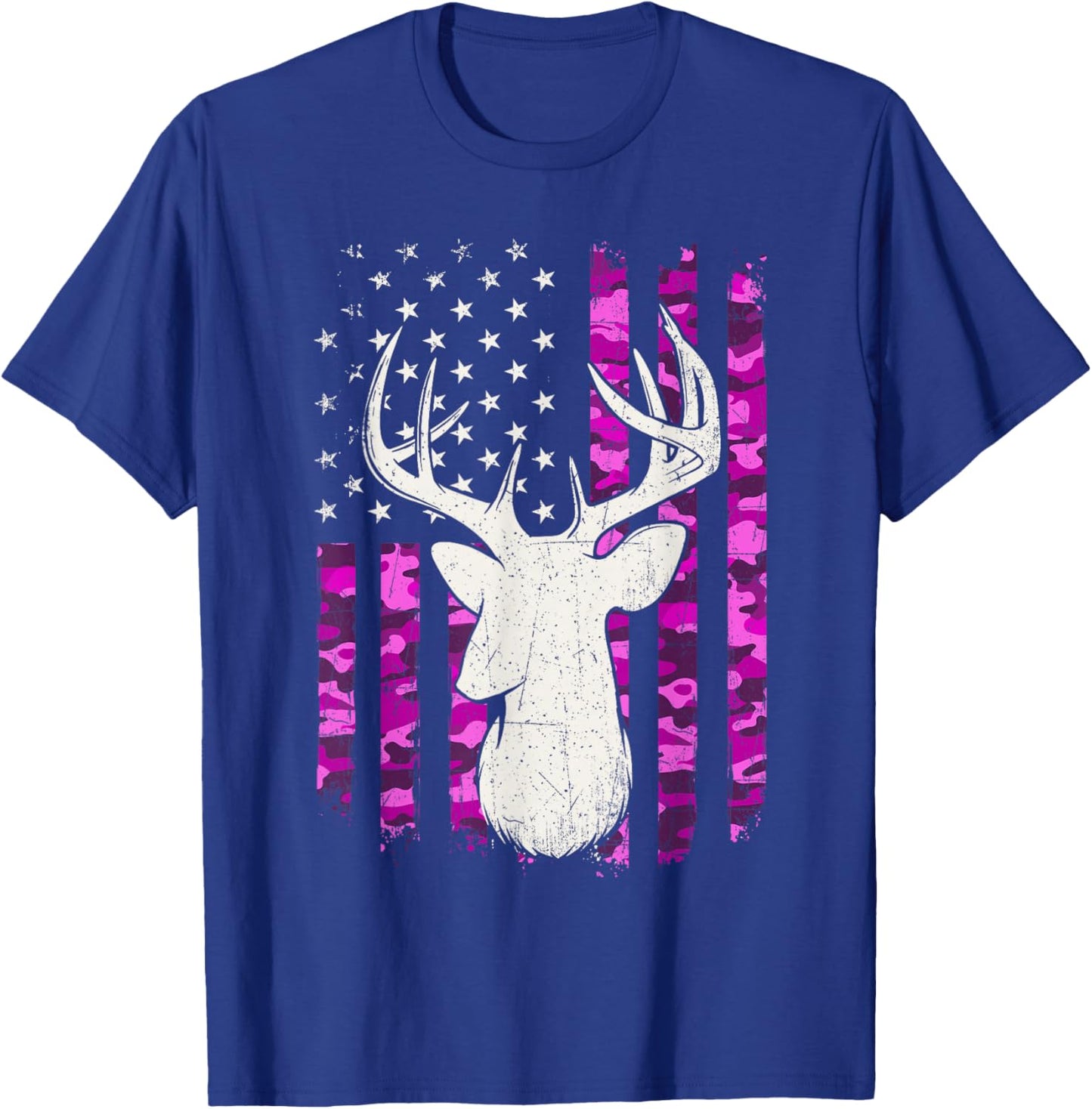 Pink Camouflage Deer - Hunting Lover Wildlife Animal Hunter T-Shirt - T-Shirt | Royal