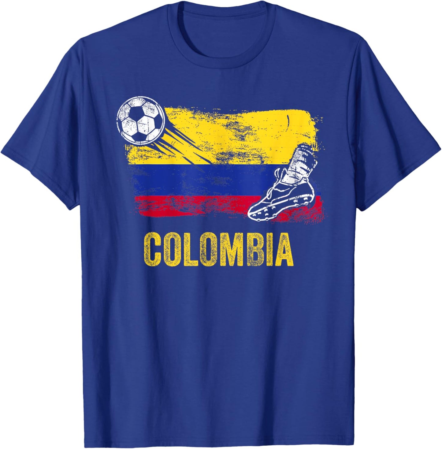 Colombia Soccer Jersey Fan Gallery Cheer Lady Mom Family T-Shirt - T-Shirt | Royal