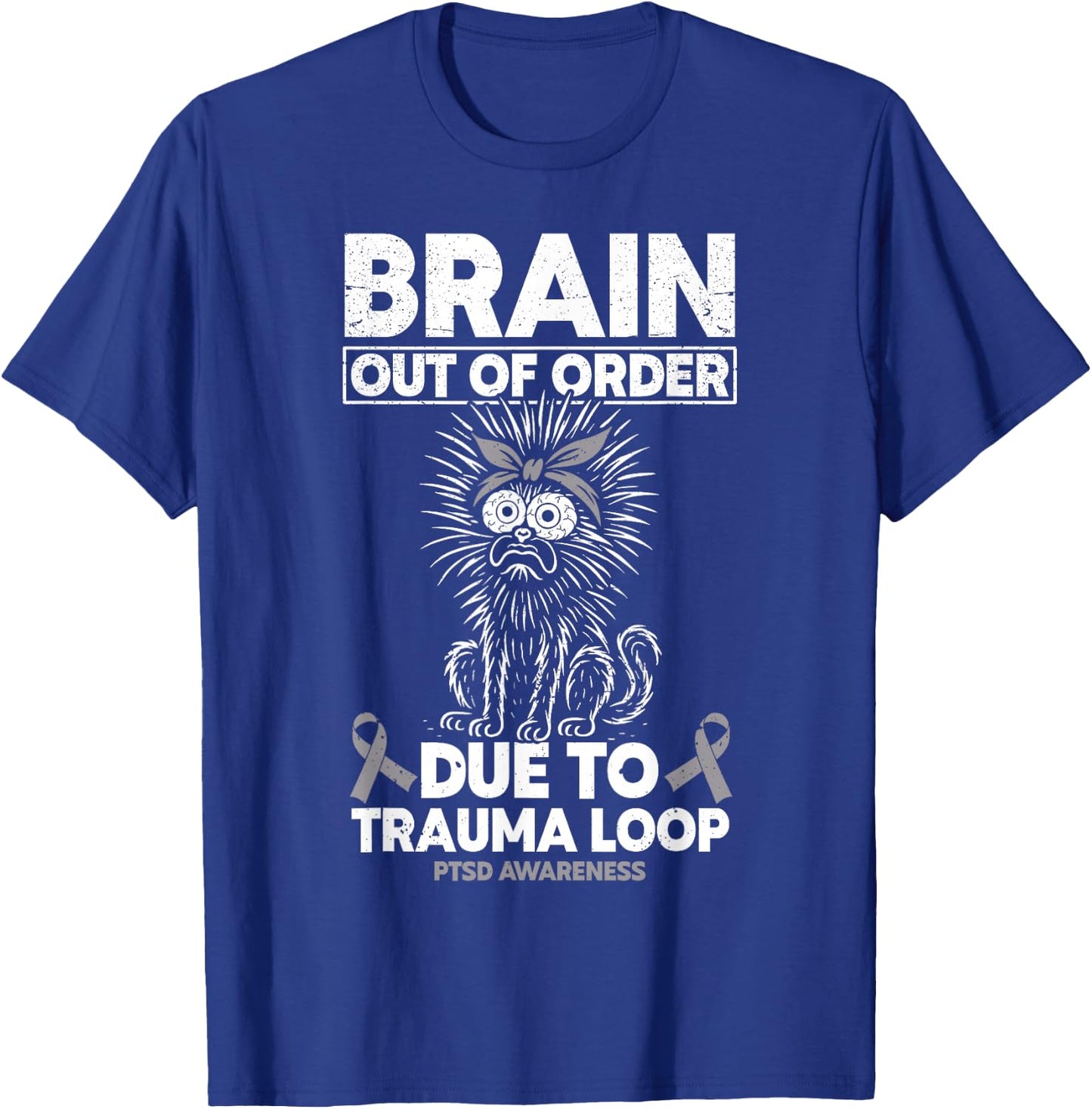 Post Traumatic Stress Disorder PTSD Awareness T-Shirt - T-Shirt | Royal