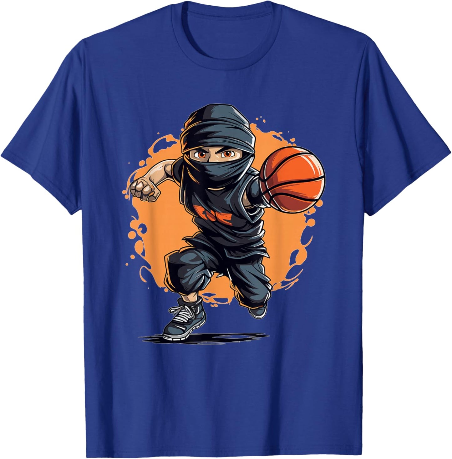 Kids Ninja Basketball T-Shirt - T-Shirt | Royal