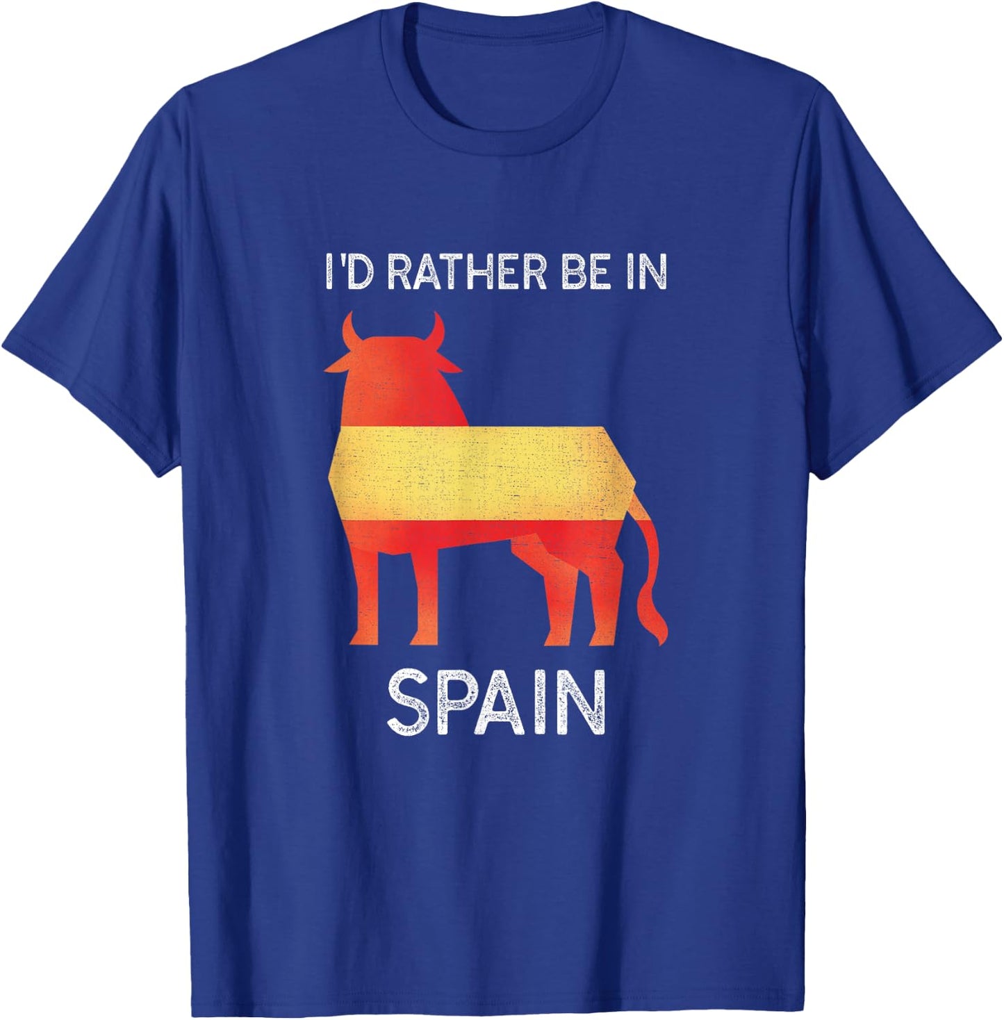 I'd Rather Be in Spain - Funny Spain Keepsake T-Shirt - T-Shirt | Royal