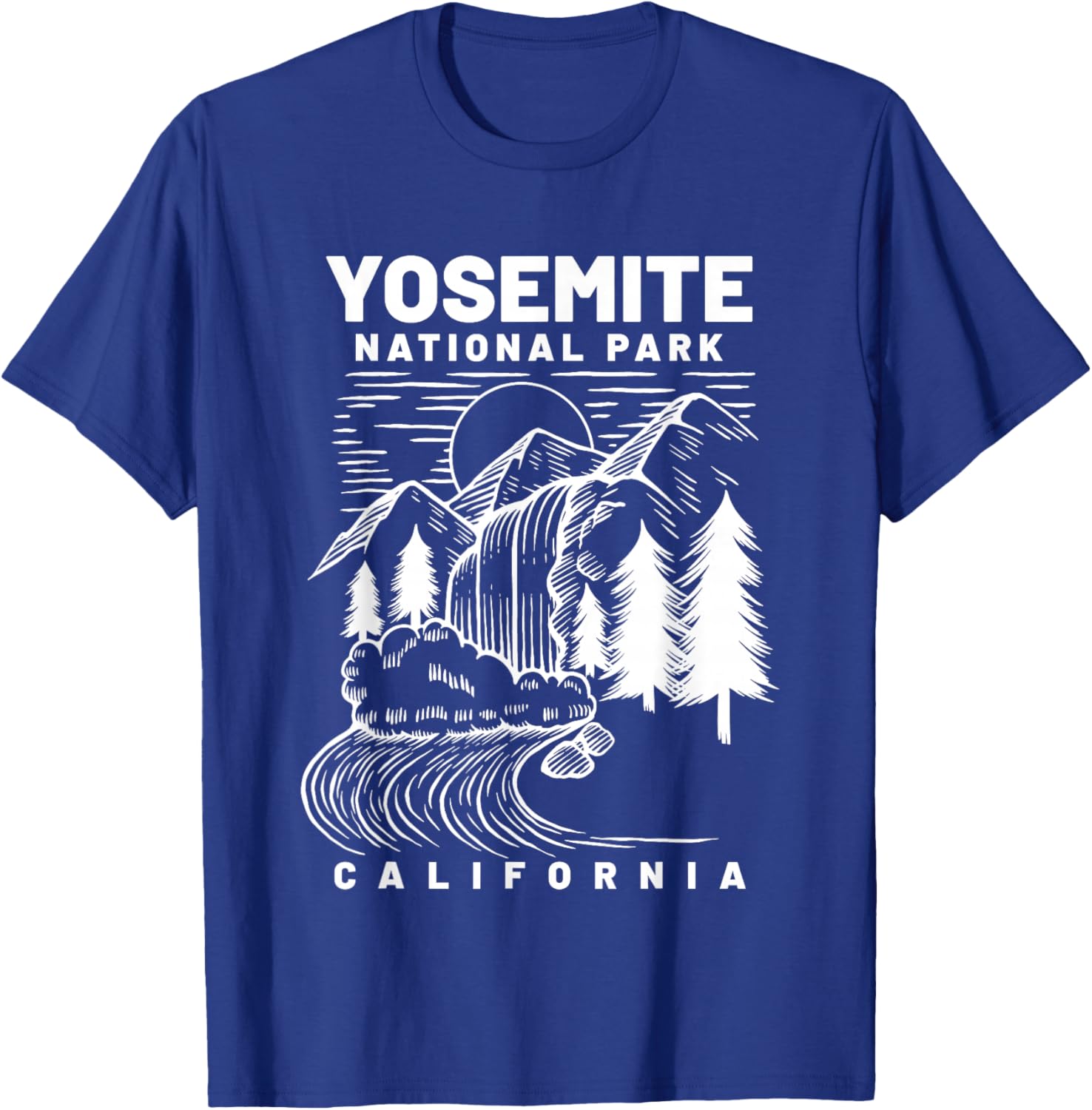 Yosemite National Park California Hiker T-Shirt - T-Shirt | Royal
