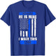 Police Wife Shirt Thin Blue Line Gift Police Girlfriend T-Shirt - T-Shirt | Royal