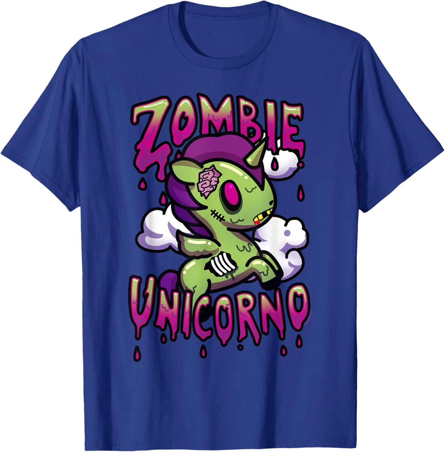 Tokidoki Halloween Zombie Unicorno Milo Portrait T-Shirt - T-Shirt | Royal