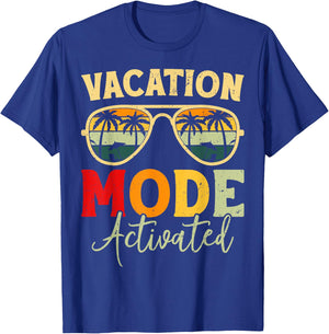 Funny Cruise Vacation Vacay Mode Activated Men Sun T-Shirt - T-Shirt | Royal