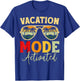 Funny Cruise Vacation Vacay Mode Activated Men Sun T-Shirt - T-Shirt | Royal