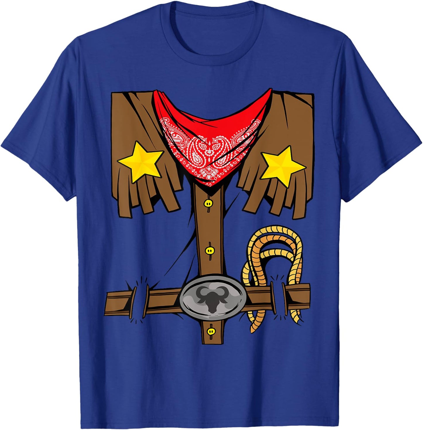 Rodeo Outfit Wild Western Cowboy Cowgirl Halloween Costume T-Shirt - T-Shirt | Royal