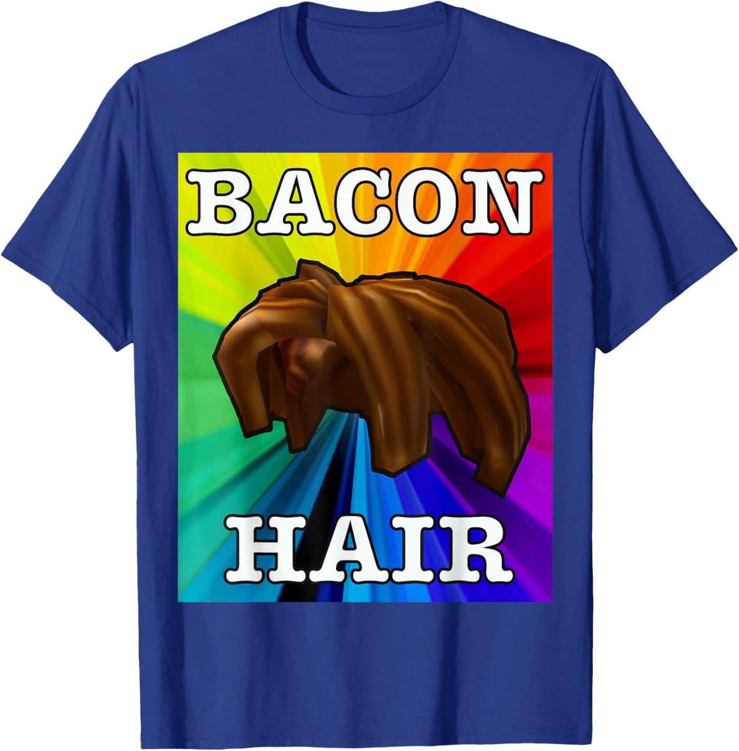 Colorful bacon hair design for boy or girl gamers T-Shirt - T-Shirt | Royal