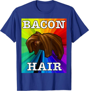 Colorful bacon hair design for boy or girl gamers T-Shirt - T-Shirt | Royal