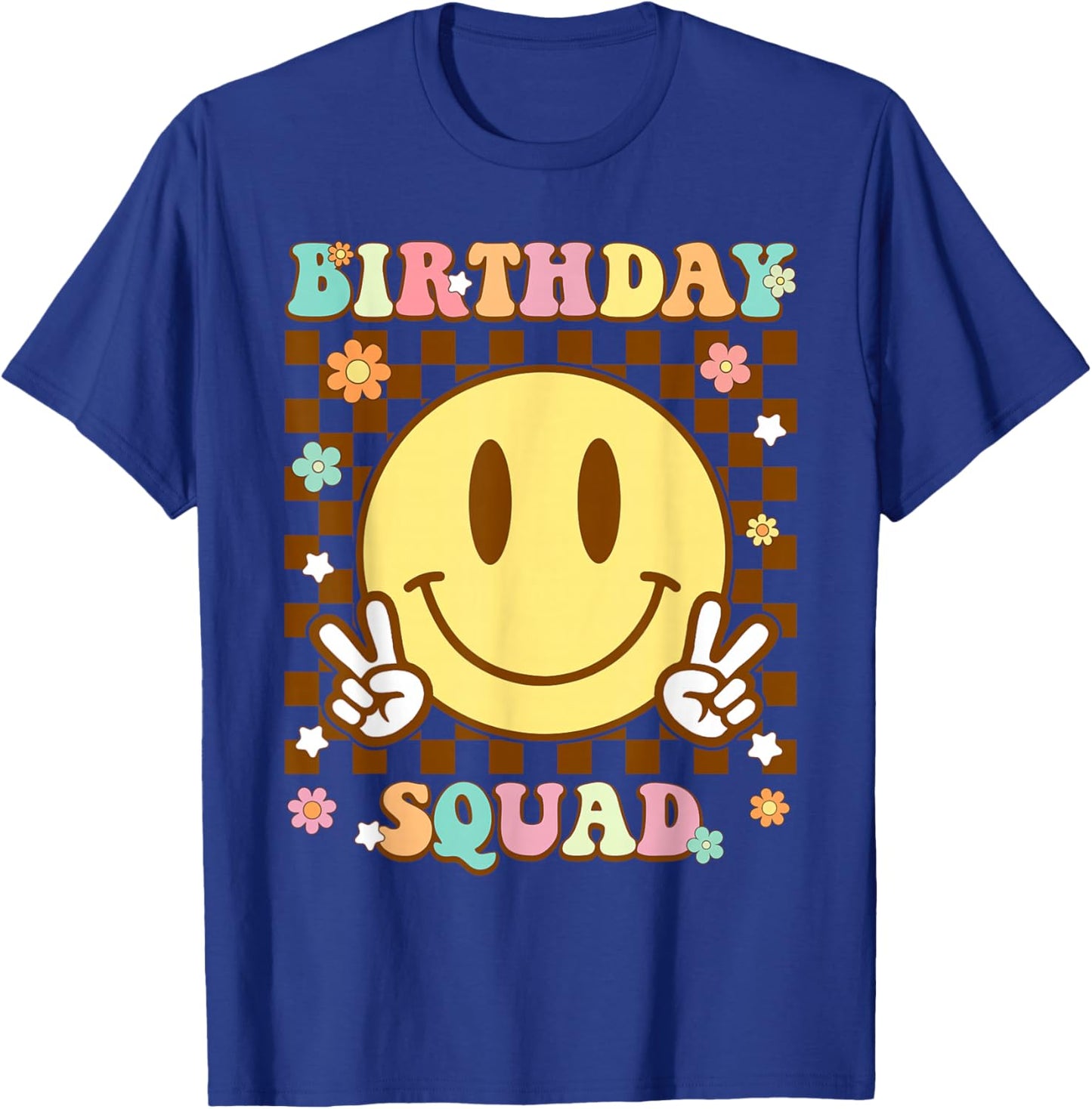 Groovy Birthday Squad Matching Birthday Family Group Bday T-Shirt - T-Shirt | Royal