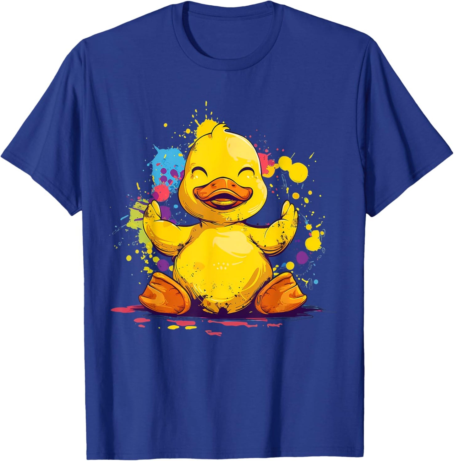 Rubber Duck Rubber Duckie Watercolor Rubber Duckling T-Shirt - T-Shirt | Royal