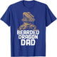 Bearded Dragon Dad Funny Reptile T-Shirt - T-Shirt | Royal