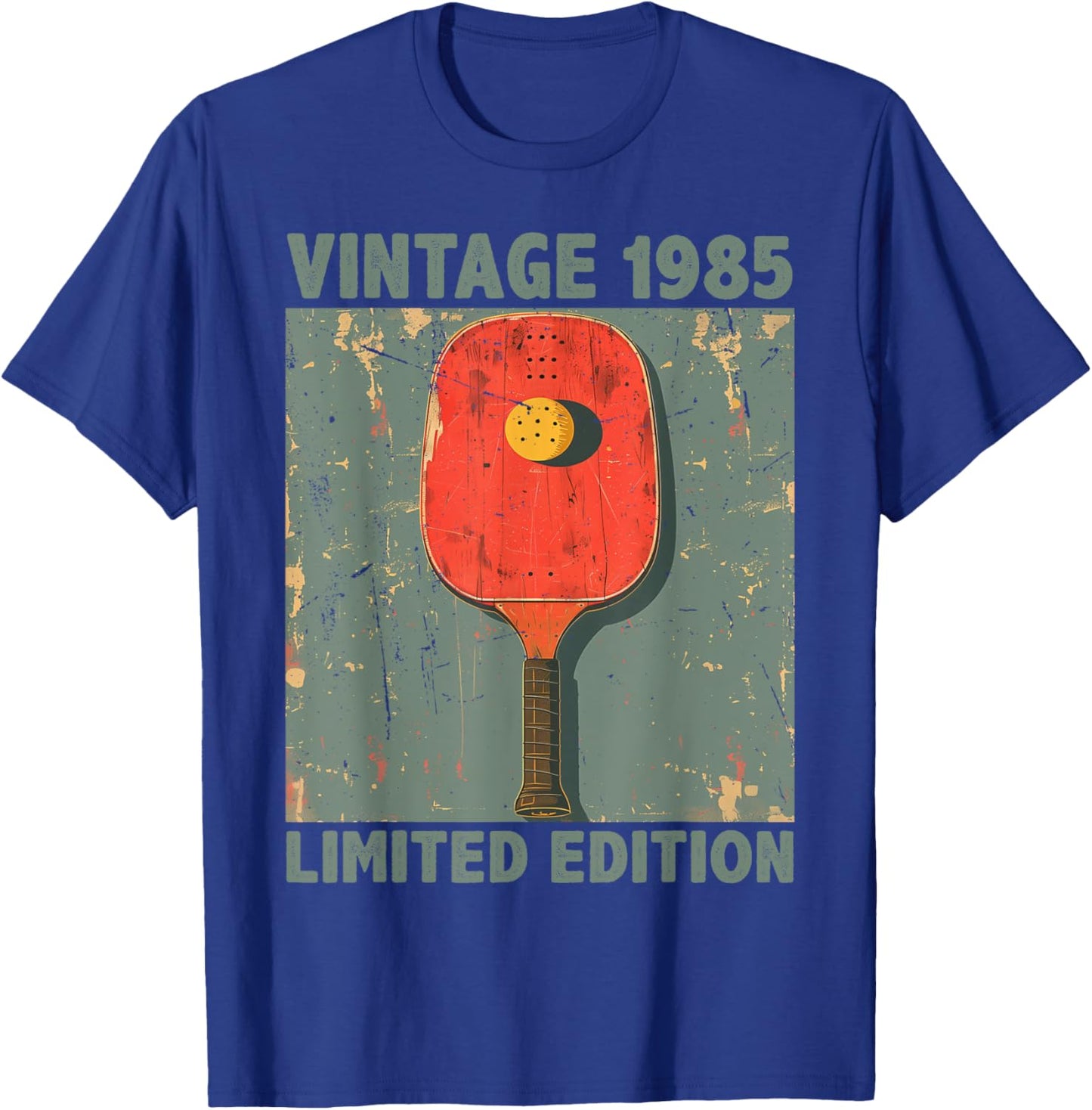 40 Years Old Gift Vintage 1985 Pickleball 41st Birthday T-Shirt - T-Shirt | Royal