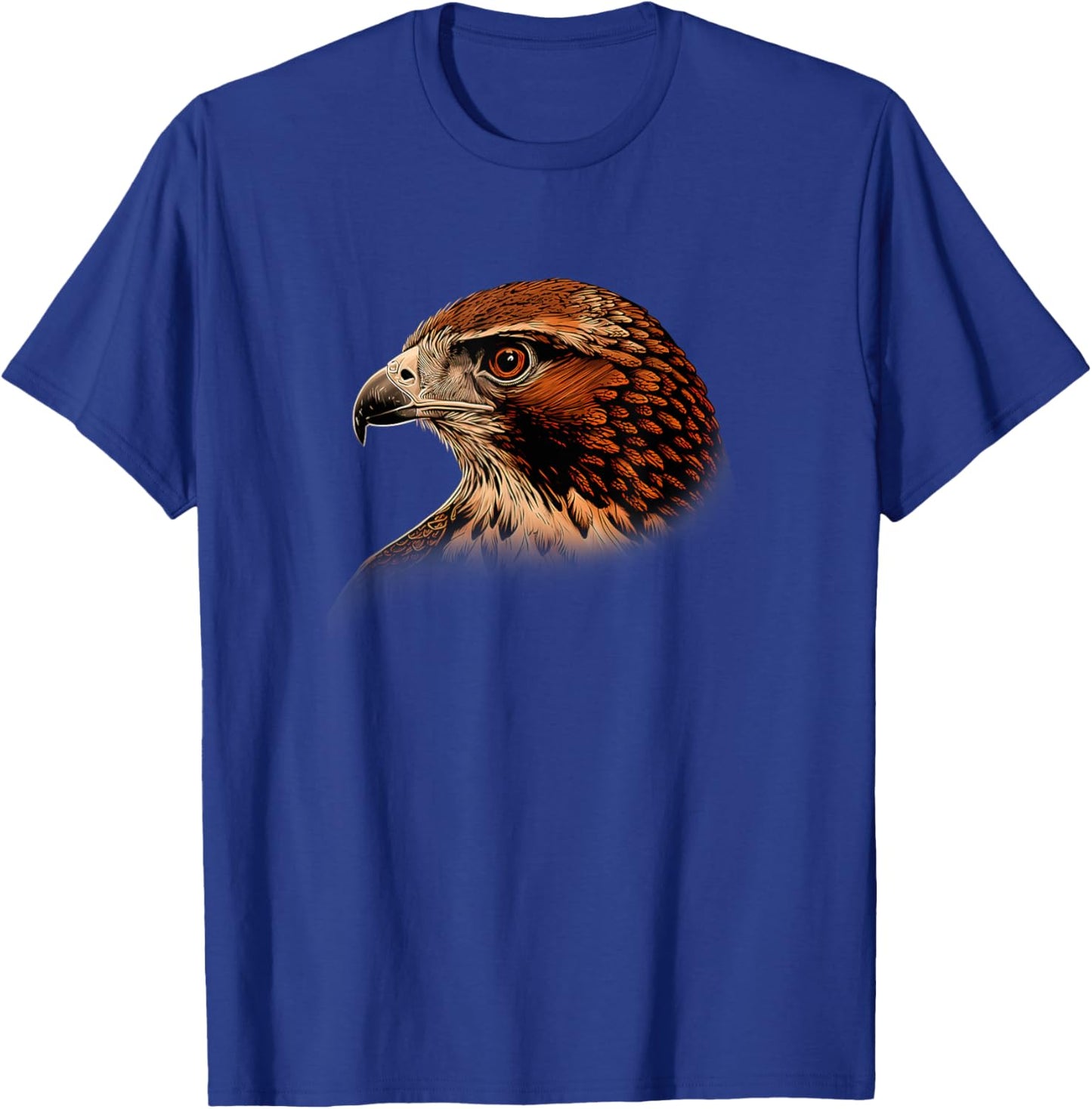 Curation Engine Red-Tailed Hawk - Women's Adult X-Small Black Short Sleeve Classic Fit T-Shirt - T-Shirt | Royal