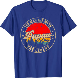 Papaw the Man the Myth the Legend Father's Day for Grandpa T-Shirt - T-Shirt | Royal