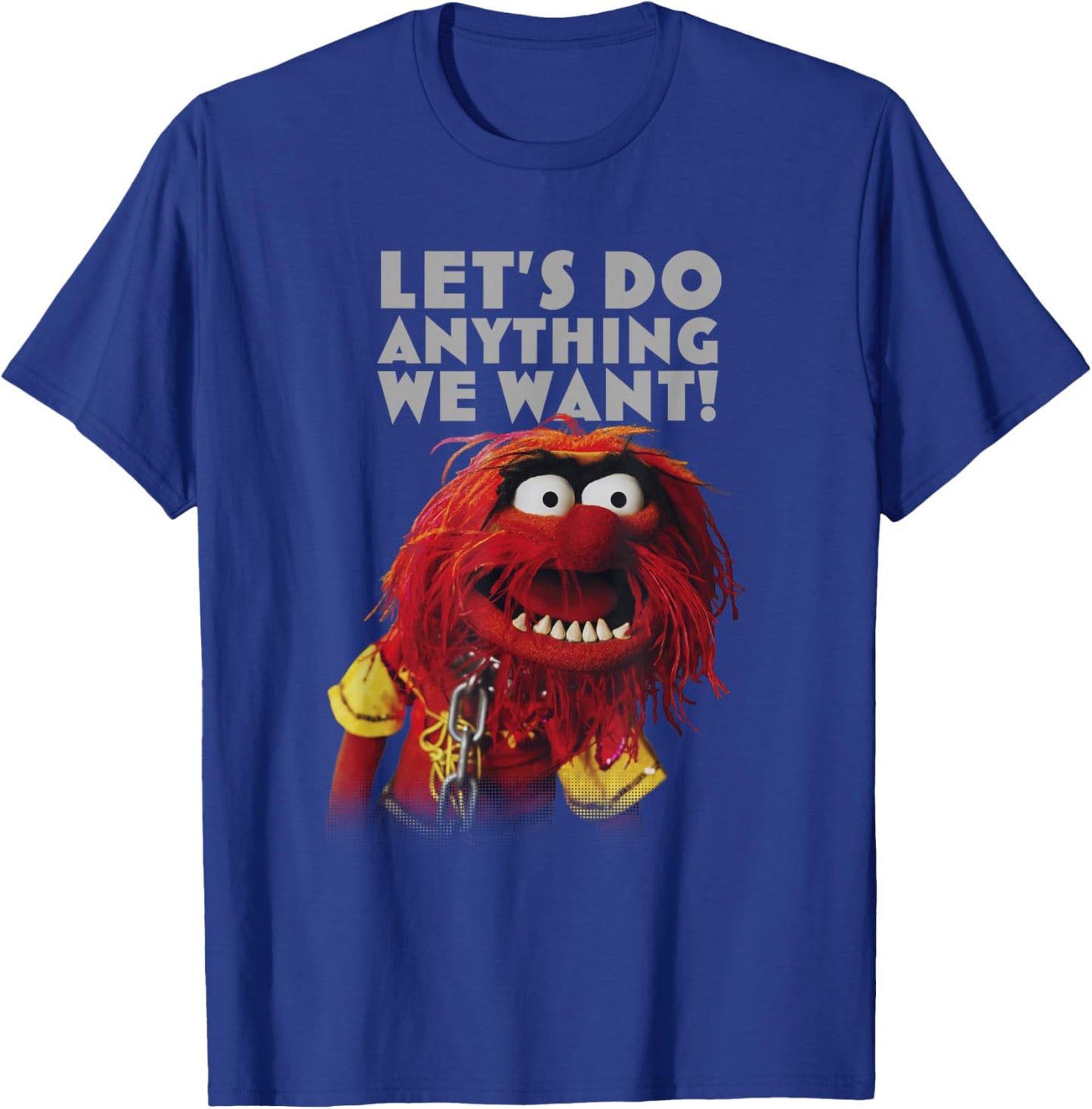 Disney The Muppets Let's Do Anything We Want Animal Poster T-Shirt - T-Shirt | Royal