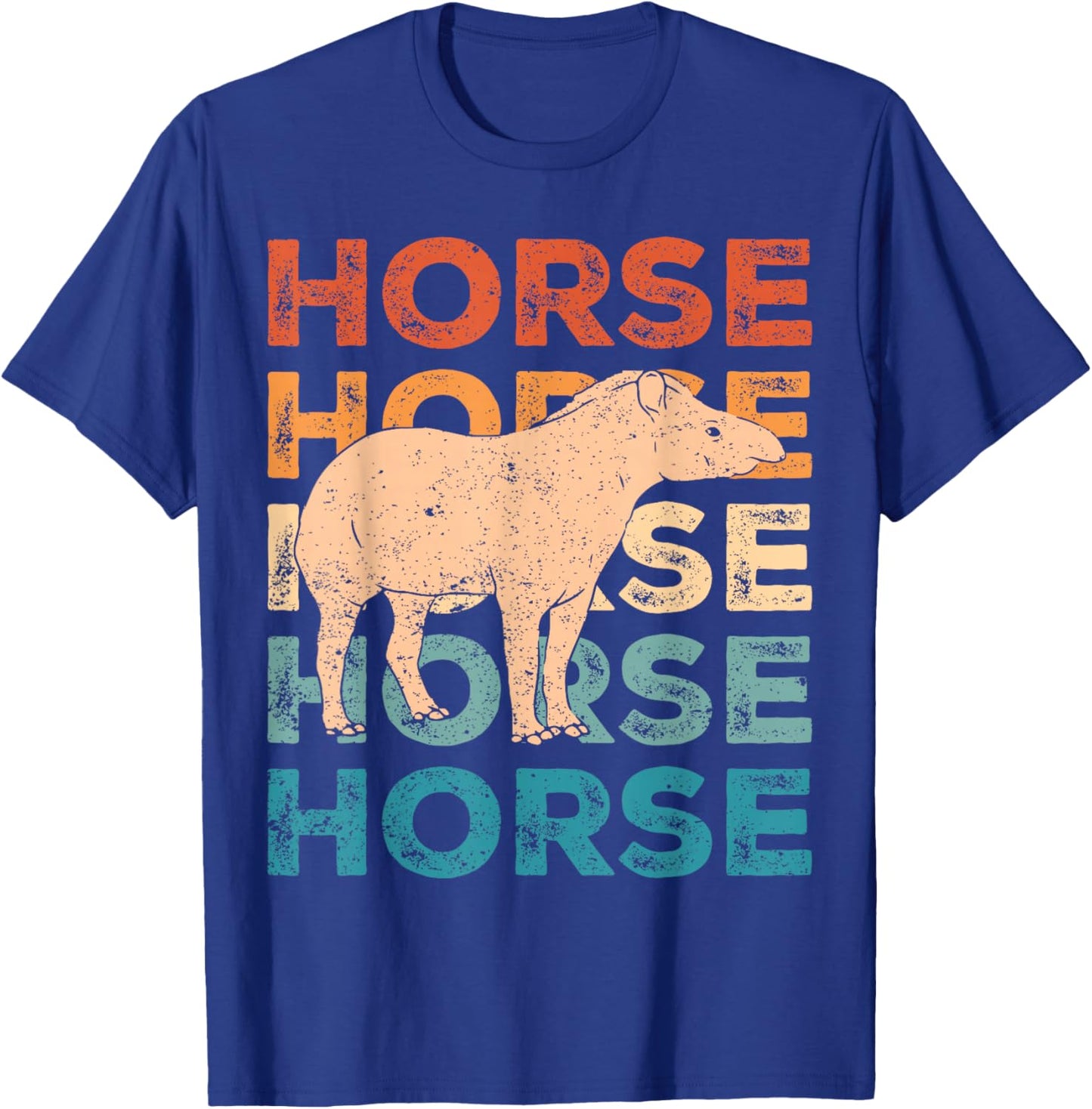 Ex Mormon Tapir Horse LDS Retro Exmo Horse T-Shirt - T-Shirt | Royal