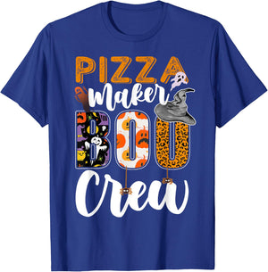 Pizza Maker Boo Crew Halloween Matching Cook T-Shirt - T-Shirt | Royal
