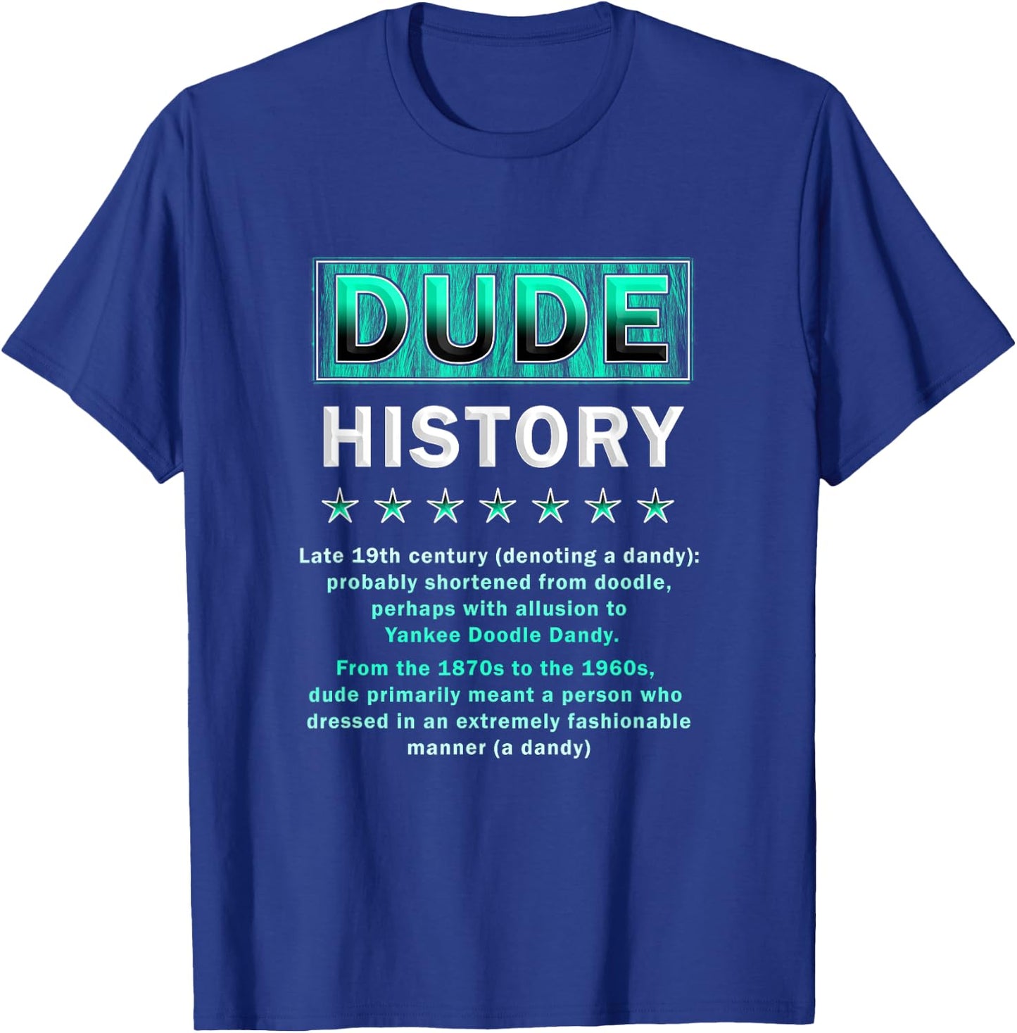 Perfect Dude Merchandise Perfect Dude Shirt Dude T-Shirt - T-Shirt | Royal
