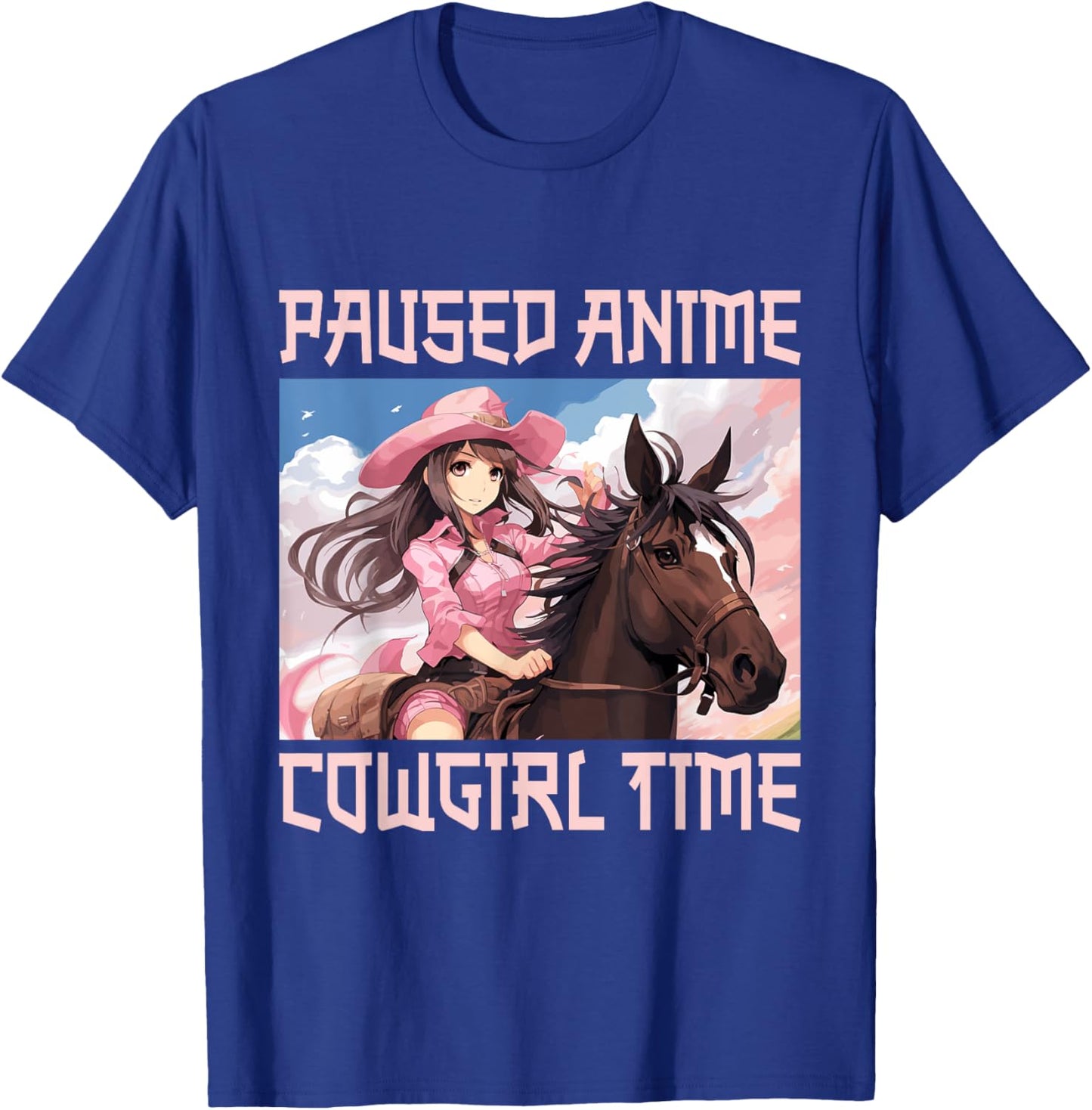 Anime Horse Cowgirl Japan Anime T-Shirt - T-Shirt | Royal